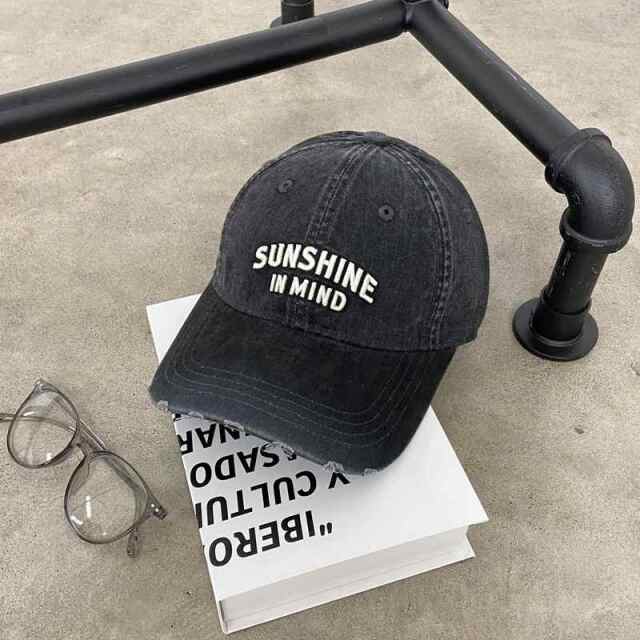 ディムモアール ロゴ刺繍ダメージCAP DimMoire ロゴ刺繍ダメージCAP Black - メルカリ