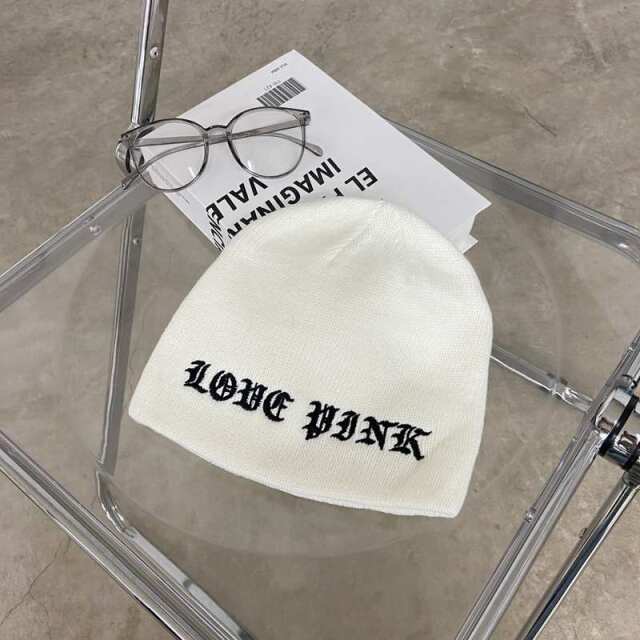 ハナモジ刺繍ビーニー