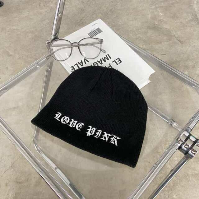 ハナモジ刺繍ビーニー