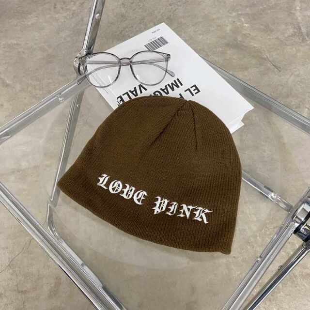 ハナモジ刺繍ビーニー