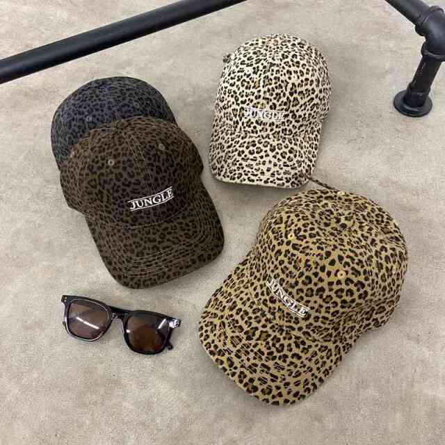 ヒョウ柄キャップ