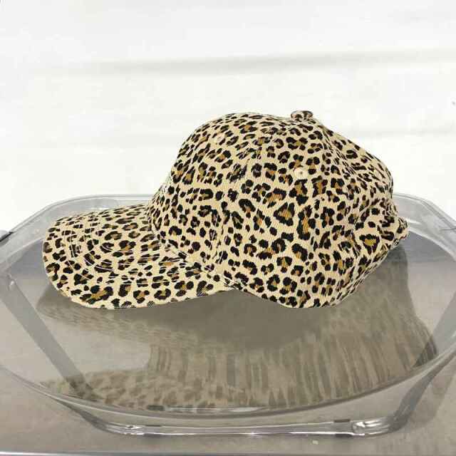 momentel ヒョウ柄ファーキャップ 7987625_3.jpg