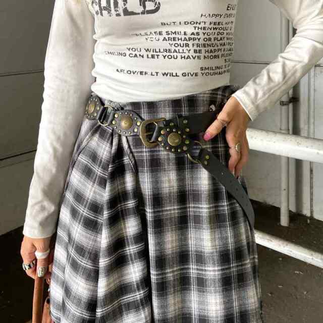 ファー付きベルト