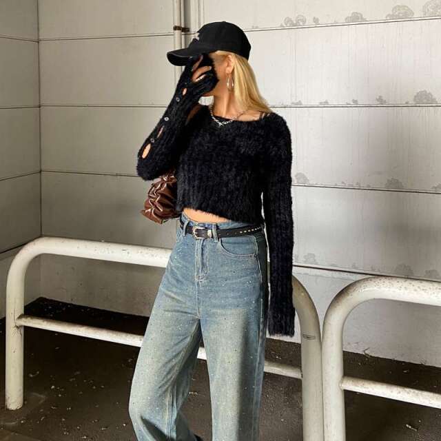 アンティーク風バックルスタッズベルト