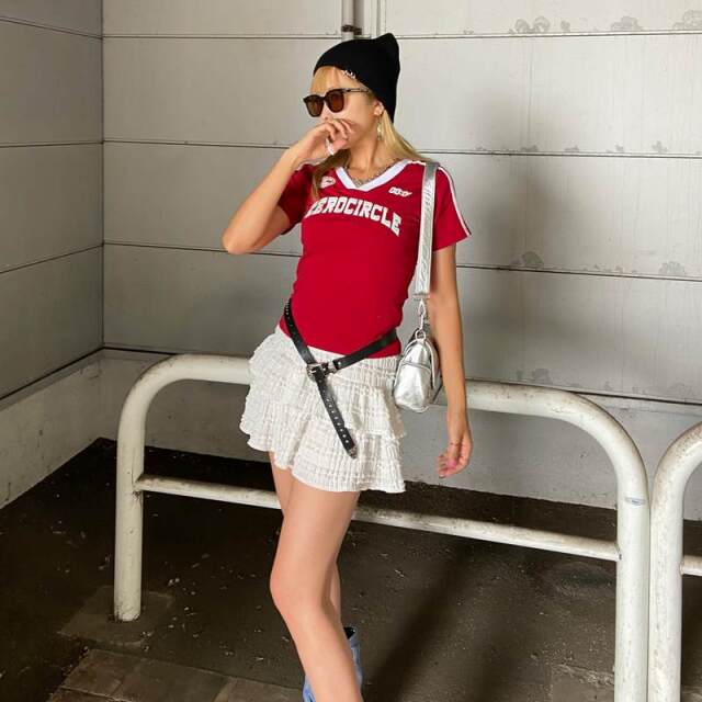 アンティーク風バックルスタッズベルト