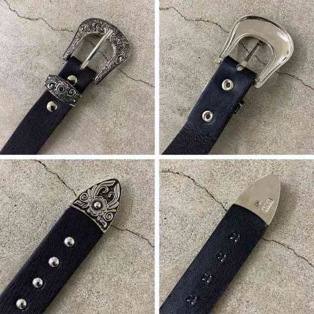 non-hedge アンティーク風バックルスタッズベルト|TiMTiMオンライン