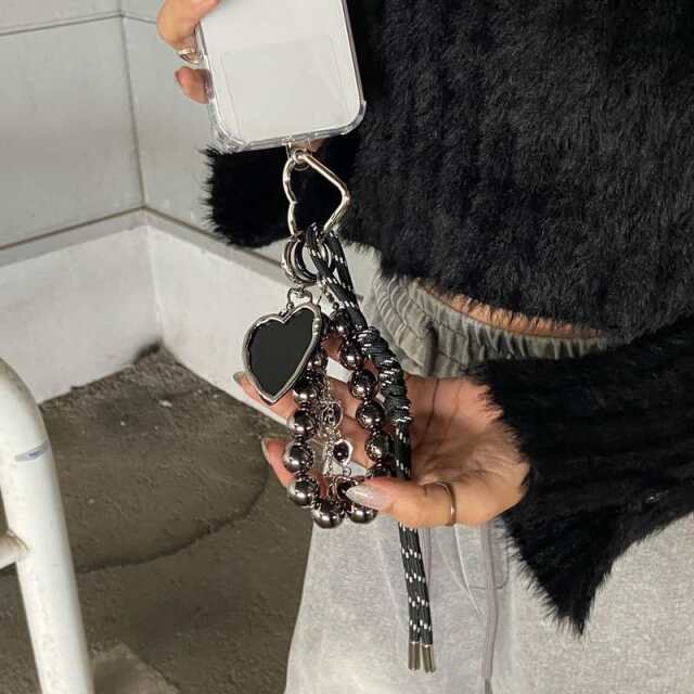 ハートチャームストラップ