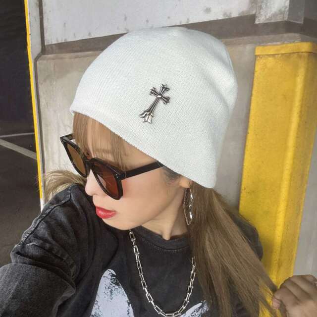 クロスモチーフビーニー