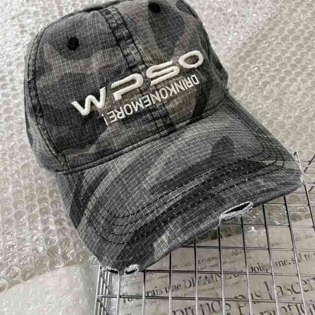 迷彩ロゴ刺繍キャップ