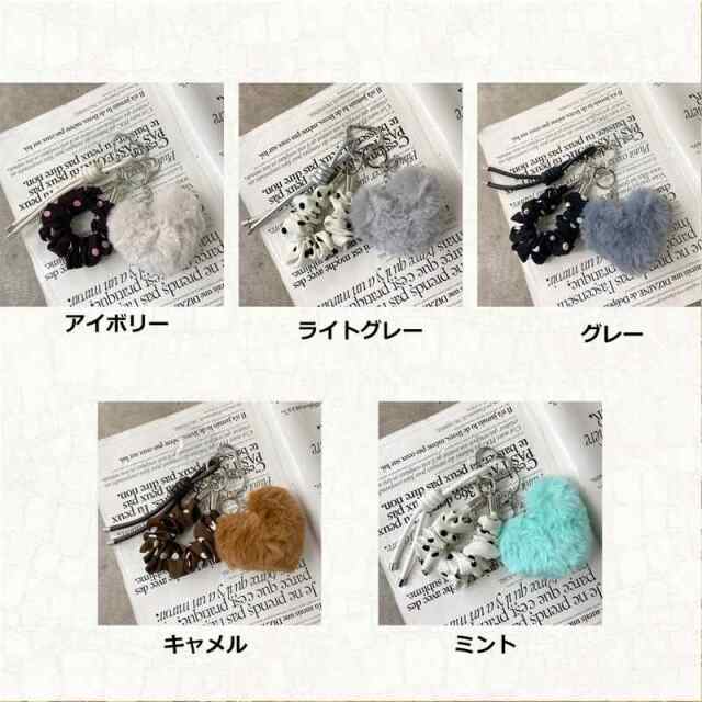 ハートファーチャームストラップ