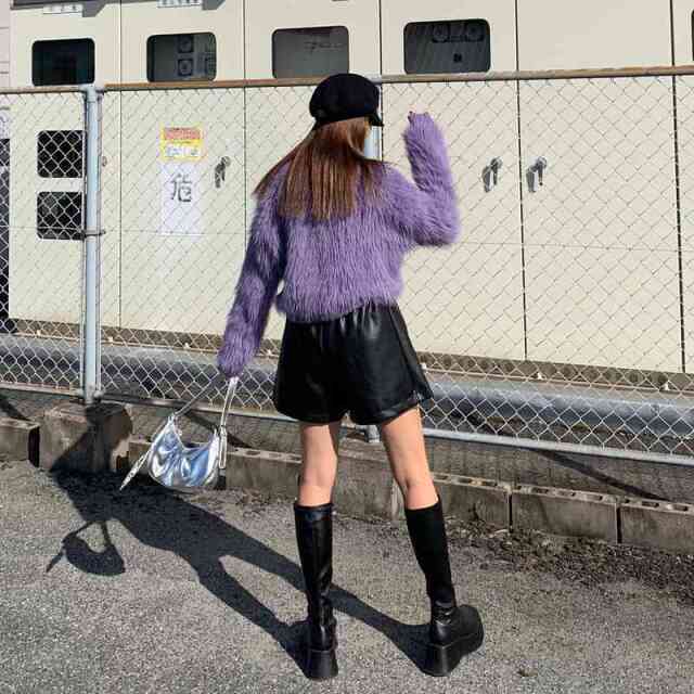 シャギーキーネックプルオーバー