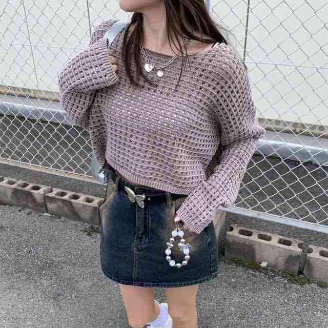 MIX透かしプルオーバー