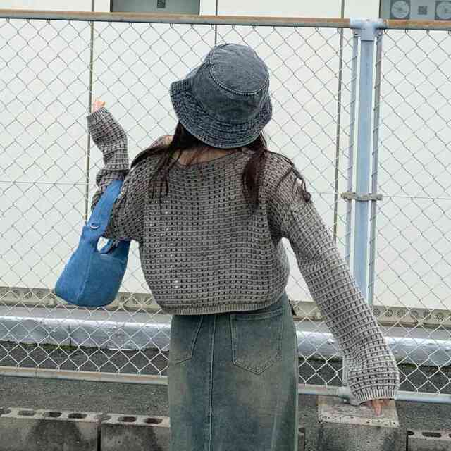 MIX透かしプルオーバー