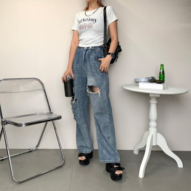 サイドタックロゴショートT