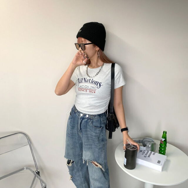 サイドタックロゴショートT
