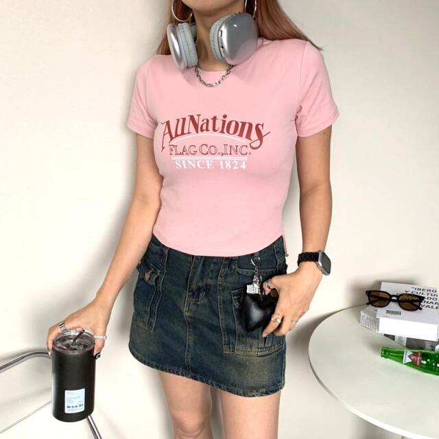 サイドタックロゴショートT
