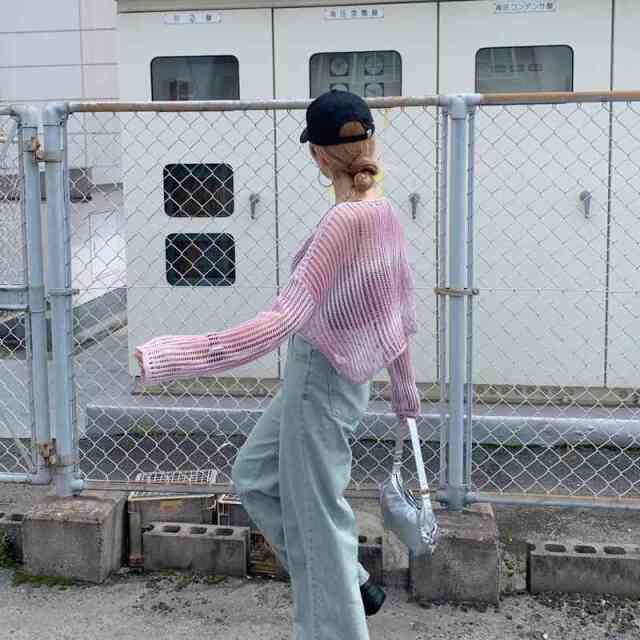 グラデーション透かしプルオーバー