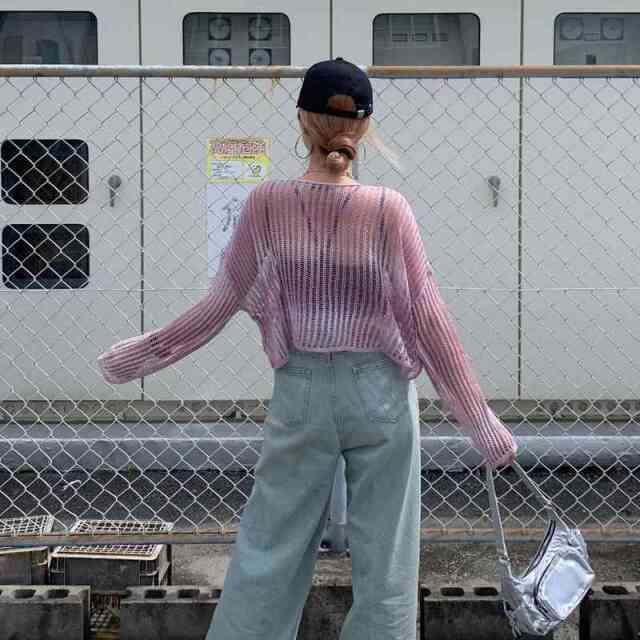 グラデーション透かしプルオーバー