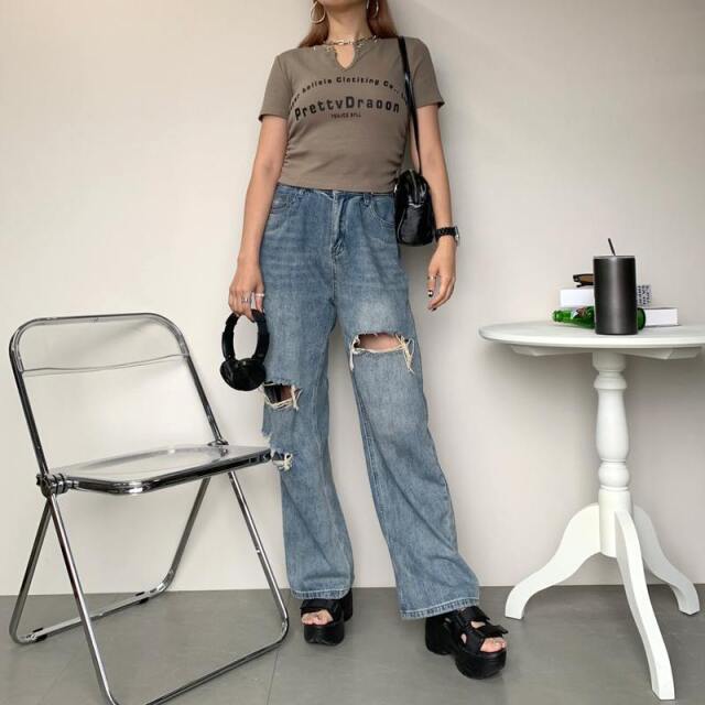 ハトメラバーロゴショートT