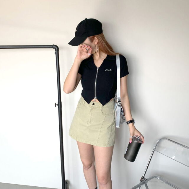 シルバーモチーフWZIPポロ