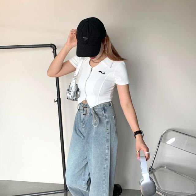 シルバーモチーフWZIPポロ