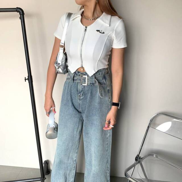 シルバーモチーフWZIPポロ