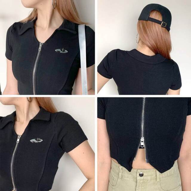 シルバーモチーフWZIPポロ