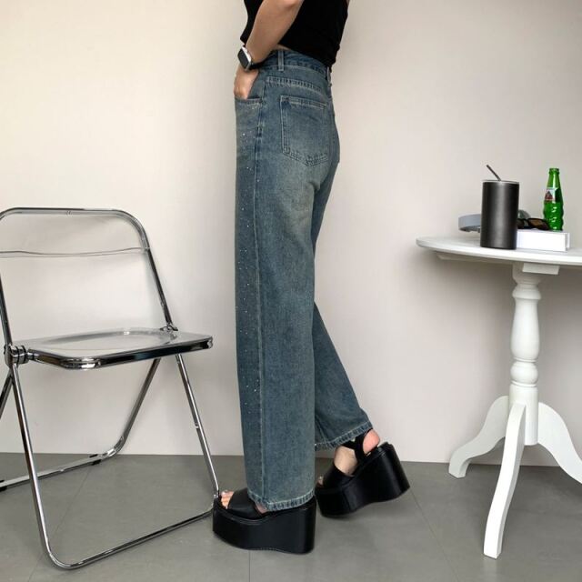 non-hedge ストーンデニムストレートパンツ|TiMTiMオンライン