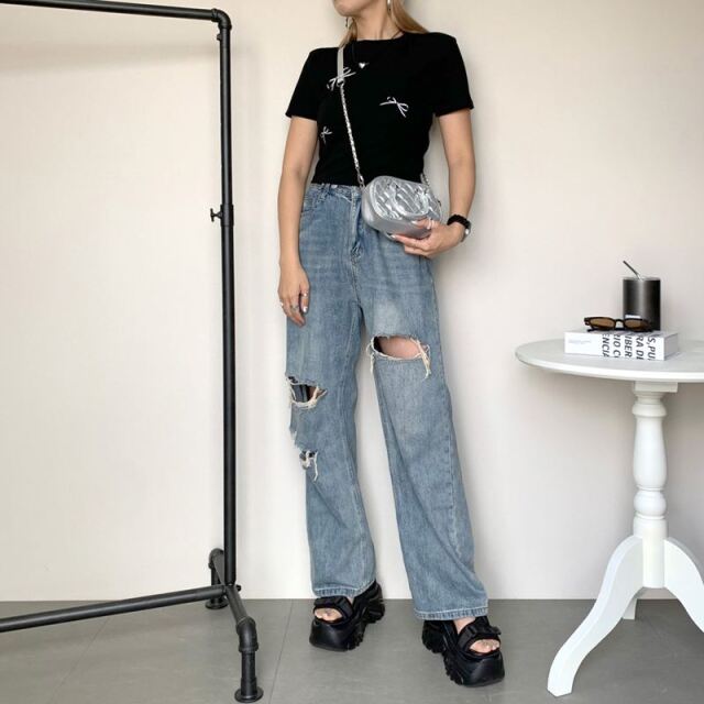 ★WEB限定★リボンショートTEE