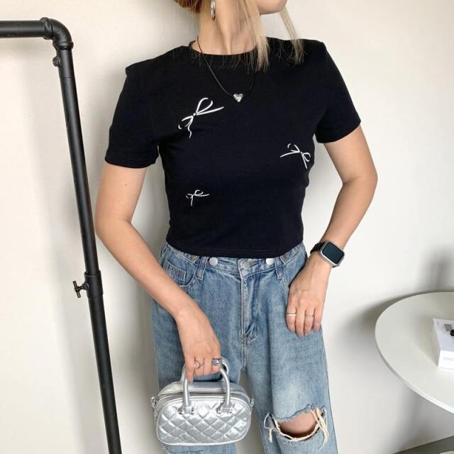 ★WEB限定★リボンショートTEE