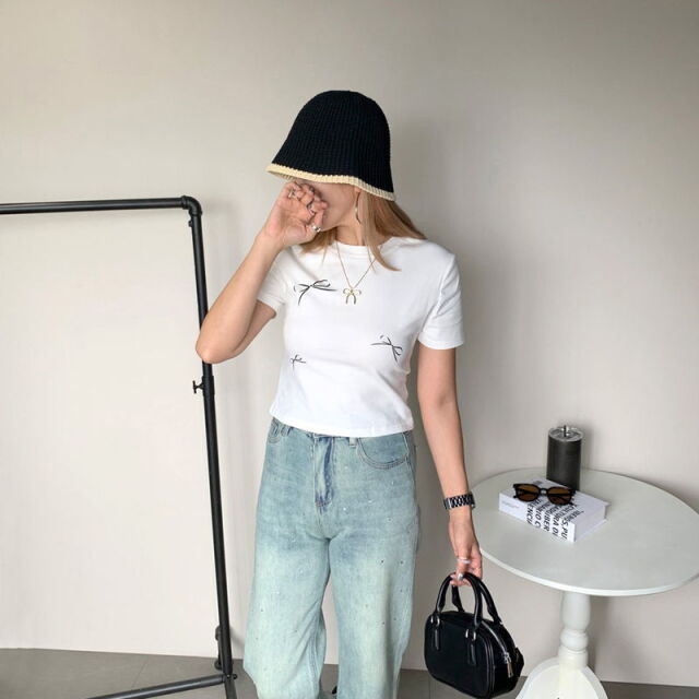 ★WEB限定★リボンショートTEE