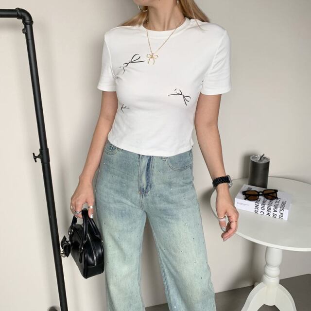 ★WEB限定★リボンショートTEE