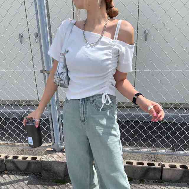 ワンショルドロストトップス