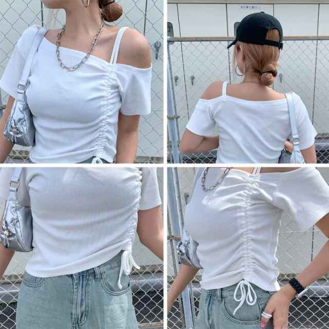 ワンショルドロストトップス