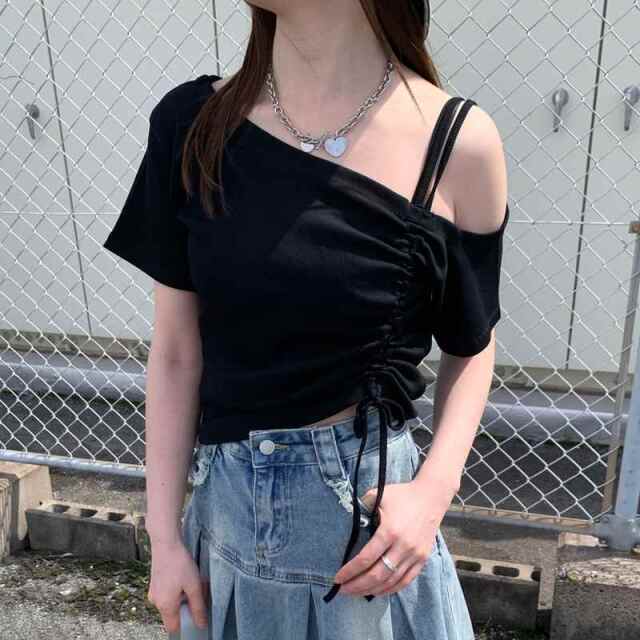 ワンショルドロストトップス