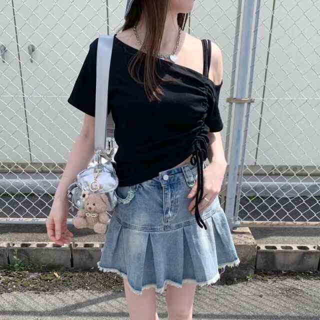 ワンショルドロストトップス