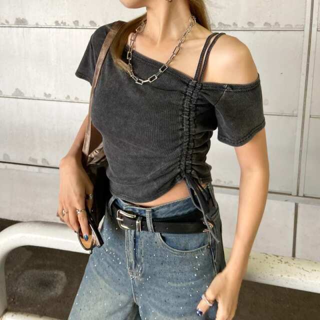 non-hedge ワンショルドロストトップス|TiMTiMオンラインストア