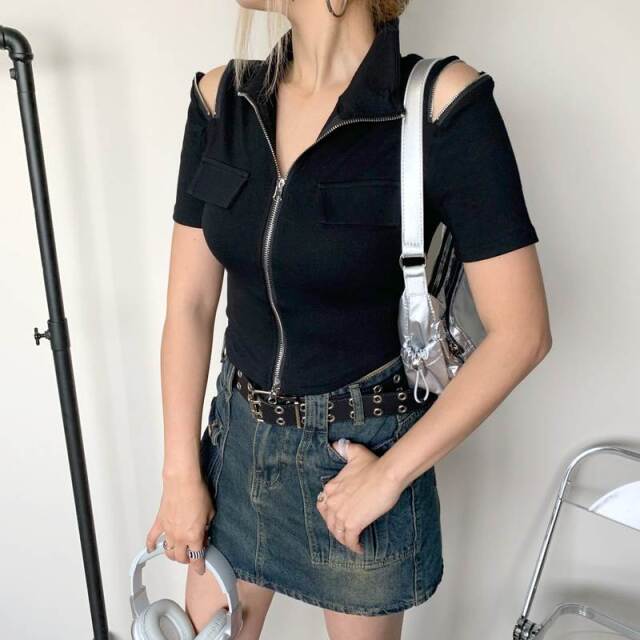 ショルダーZIPポロ
