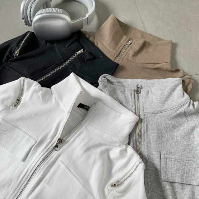 ショルダーZIPポロ
