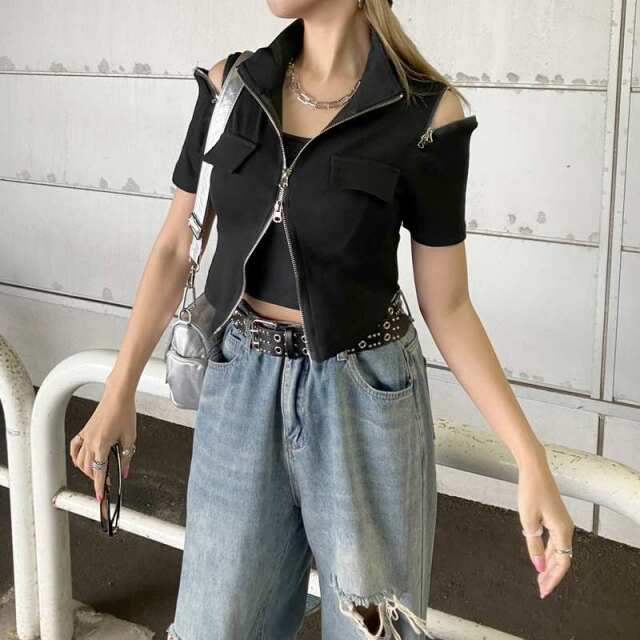 ショルダーZIPポロ