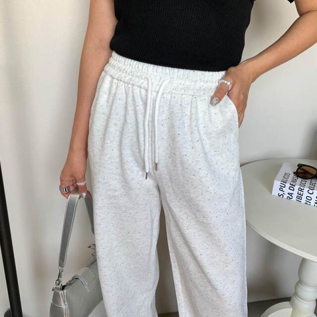 ストーンカットワイドパンツ