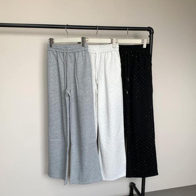 ストーンカットワイドパンツ