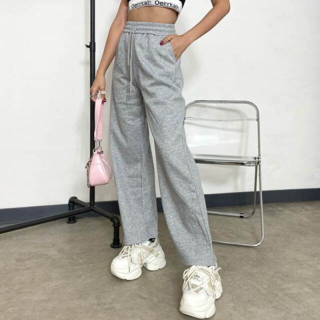 ストーンカットワイドパンツ