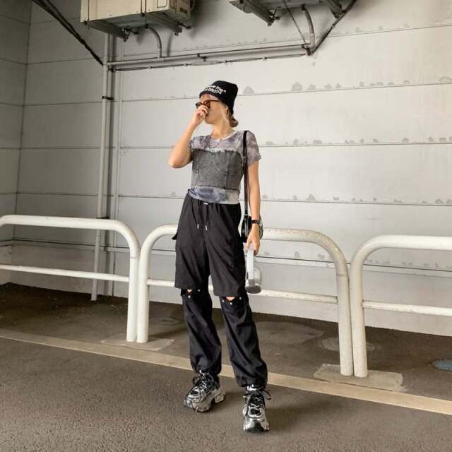 non-hedge シアーデニム切替トップス|TiMTiMオンラインストア