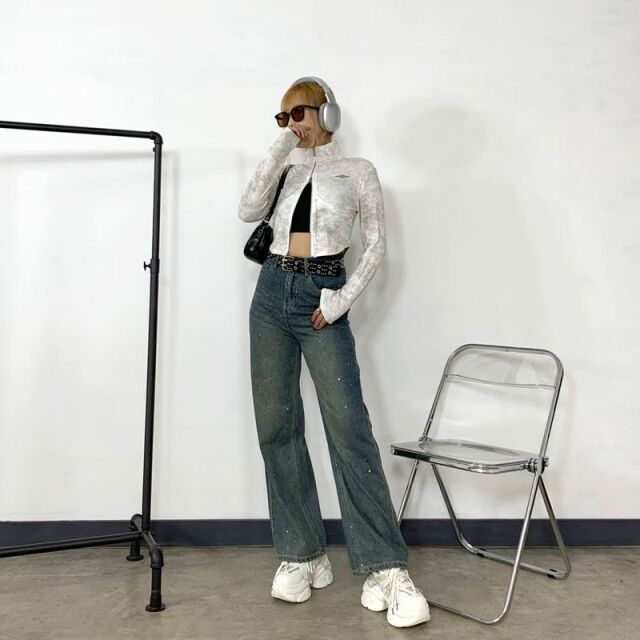 ZIPスタンドプレートトップス