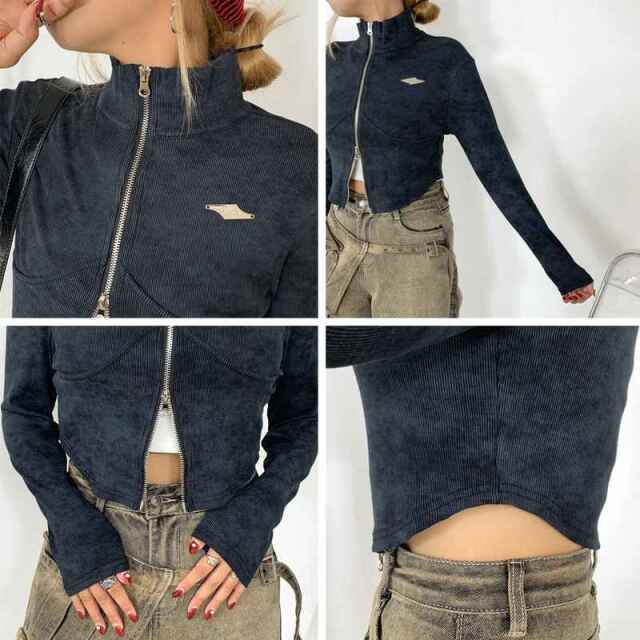 ZIPスタンドプレートトップス