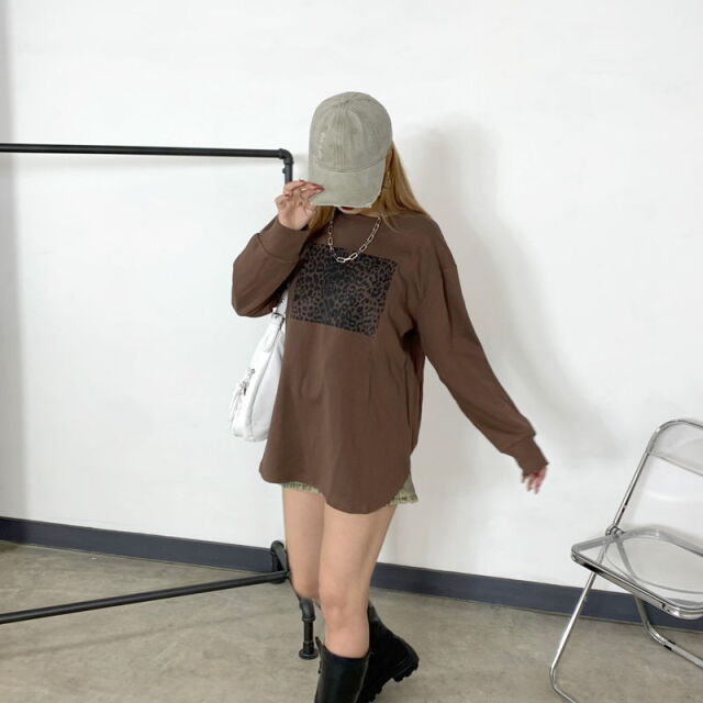 ヒョウ柄ビッグT