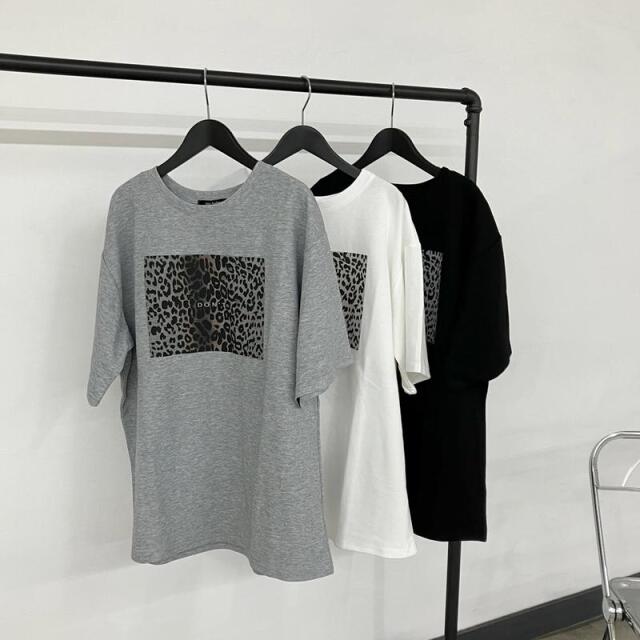 ヒョウ柄ビッグTシャツ