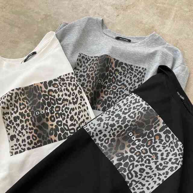 ヒョウ柄ビッグTシャツ