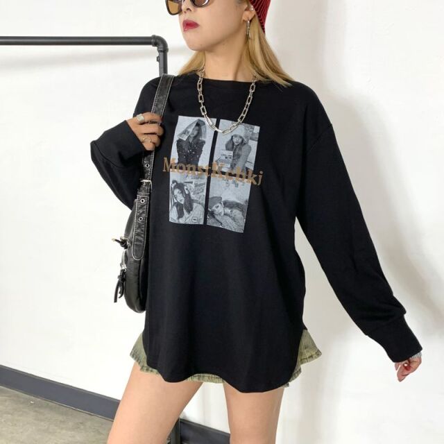 カラーロゴ転写ビッグT